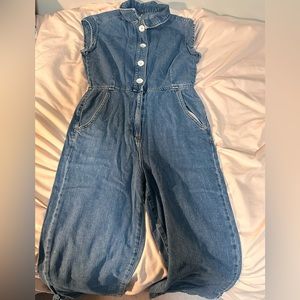 FREE PEOPLE 70’s JEAN JUMPSUIT